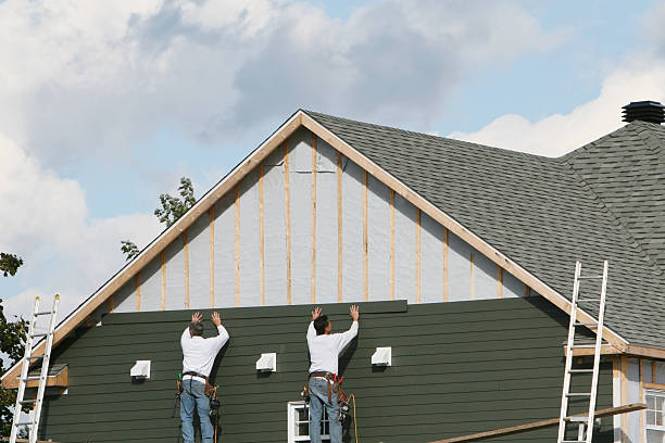 Professional Emergency Siding Repair technician working in Zieglerville, PA